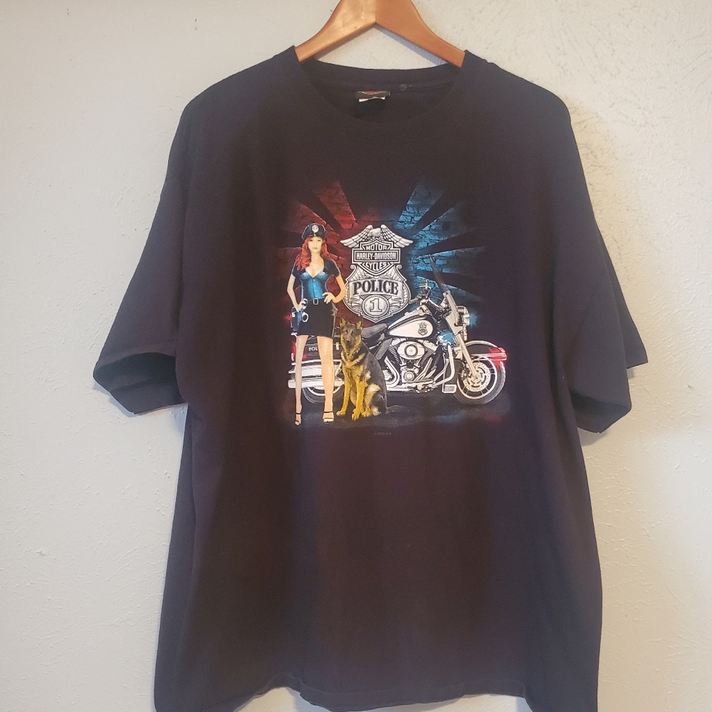 Harley Davidson Texoma Sherman Texas Police Tee Shirt